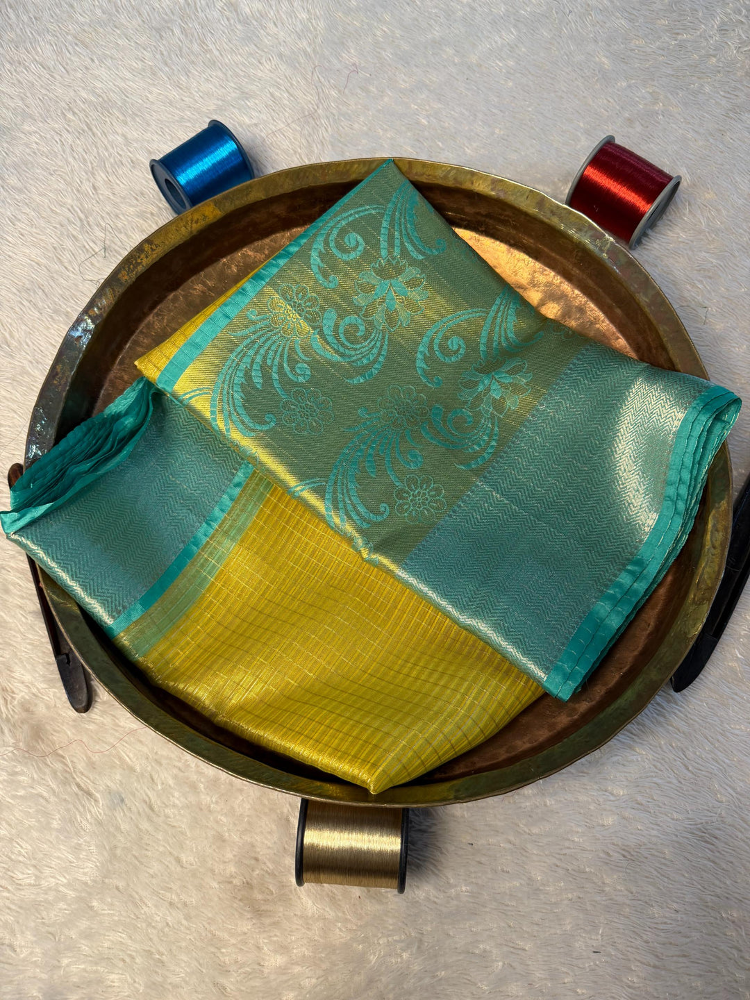 Eccentric Zari weave Softsilk Banarasi Saree
