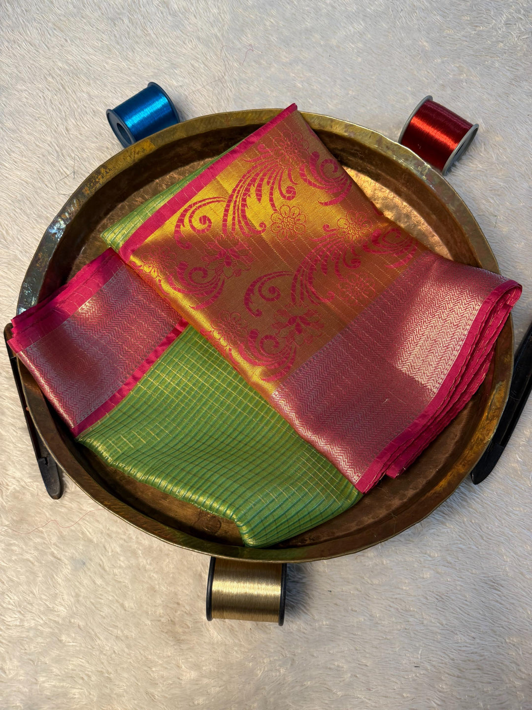 Eccentric Zari weave Softsilk Banarasi Saree