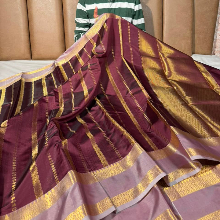 Rare Wine Heritage Banarasi silk Saree