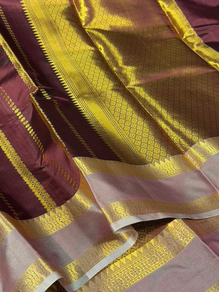 Rare Wine Heritage Banarasi silk Saree
