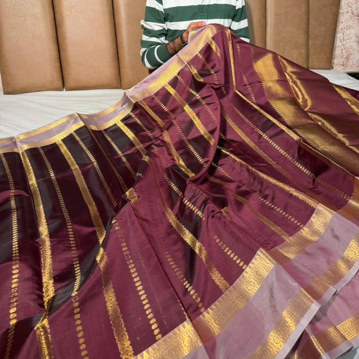 Rare Wine Heritage Banarasi silk Saree