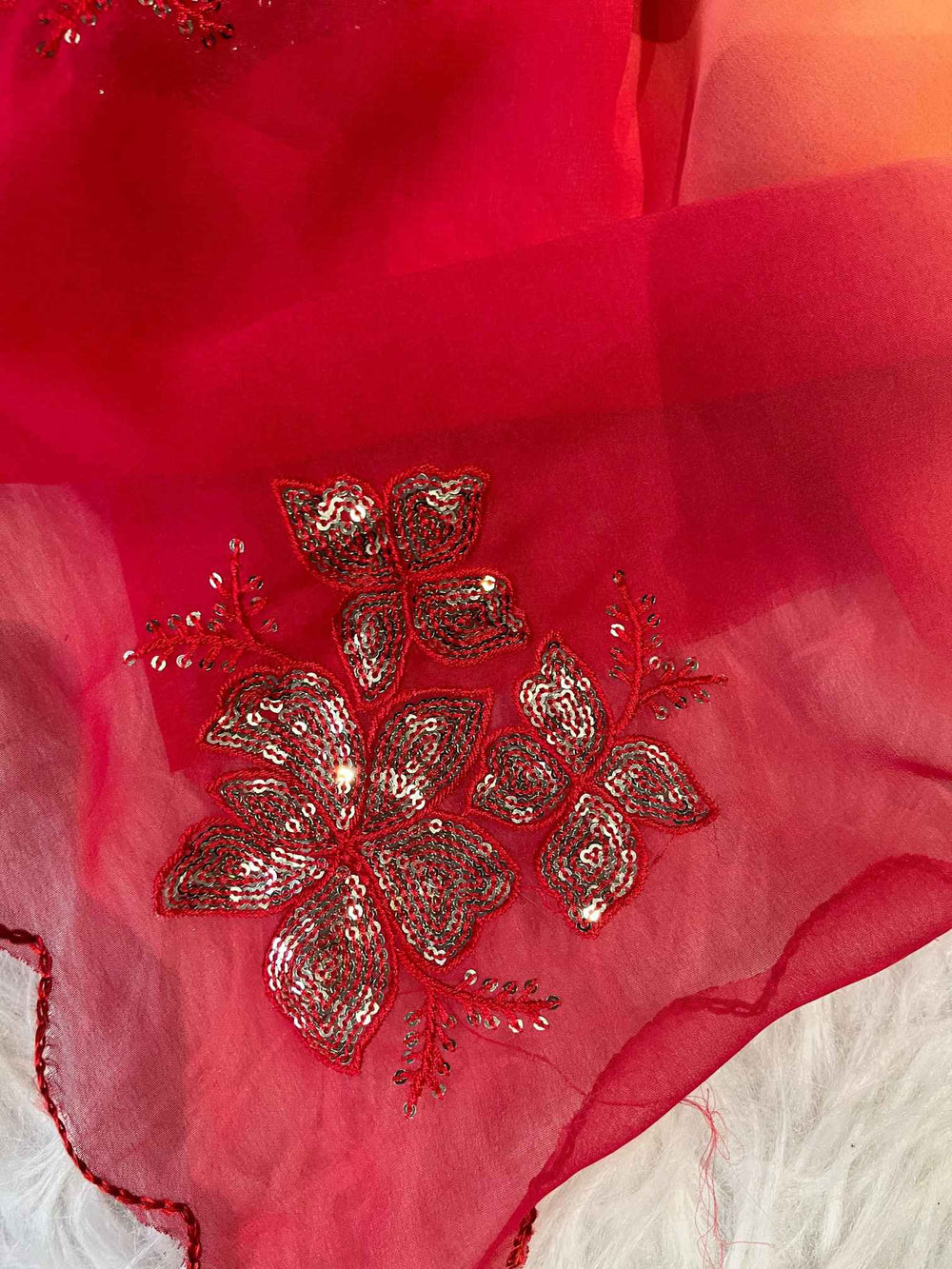 Bollywood Style Shiffon Saree with Multi Colour and Sequence Work