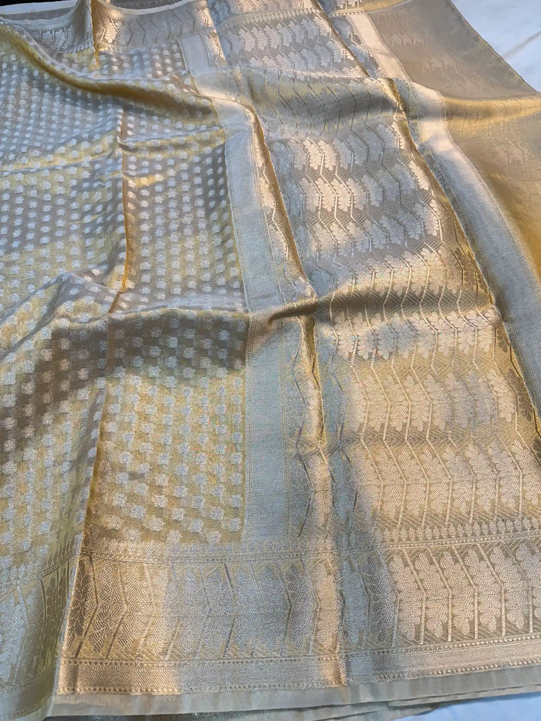 Copper Tissue Silk Traditional Banarasi Saree