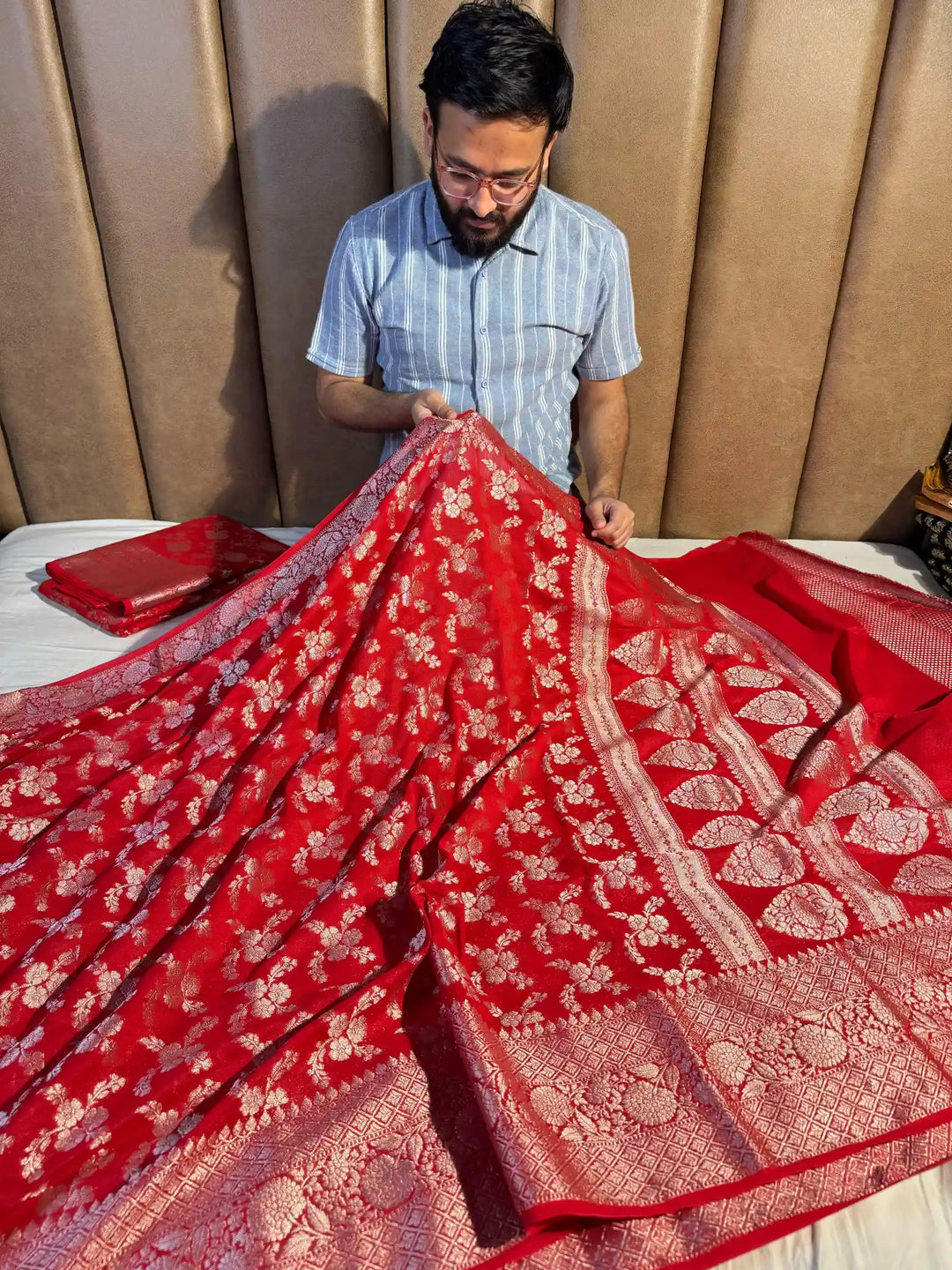 Crape Georgette Banarasi Saree