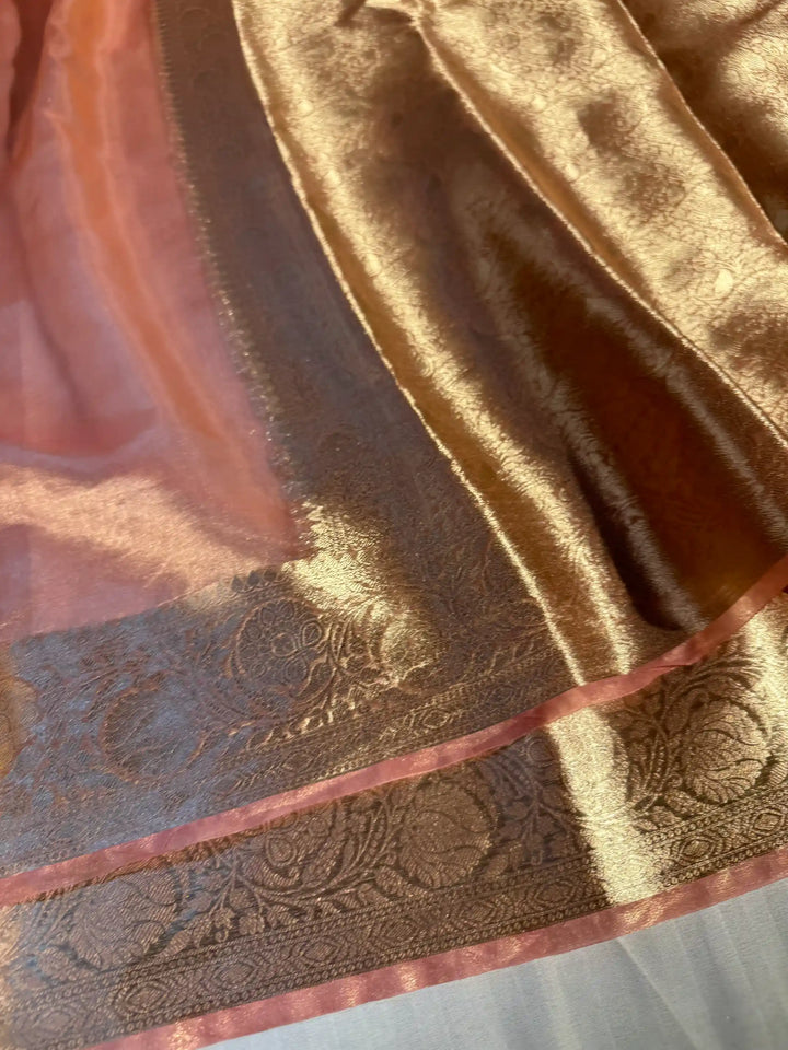 Dhoop Chaon Pure Tissue Silk Banarasi Saree