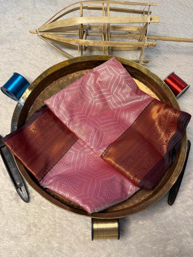 Eccentric zari weave Softsilk Banarasi Saree