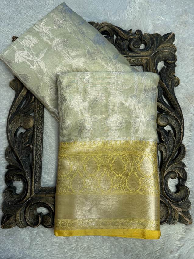 Eccentric zari weave Softsilk Banarasi Saree