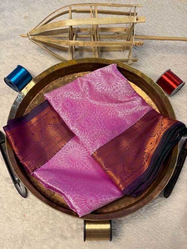 Eccentric zari weave Softsilk Banarasi Saree