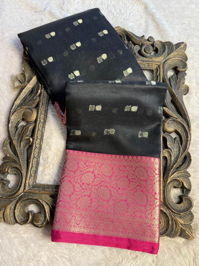Eccentric zari weave Softsilk Banarasi Saree
