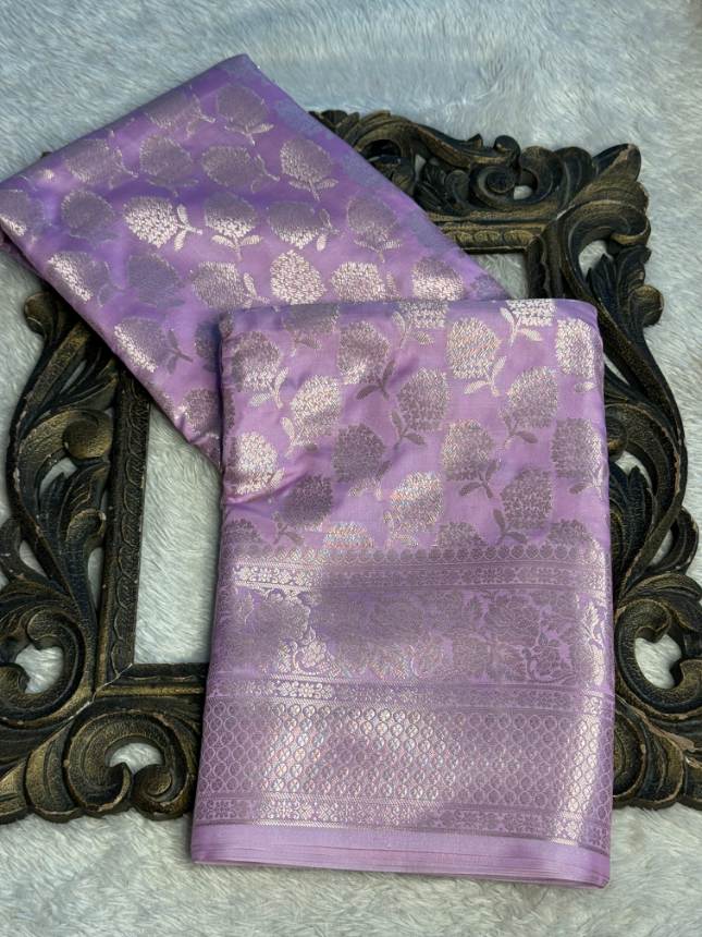 Eccentric zari weave Softsilk Banarasi Saree
