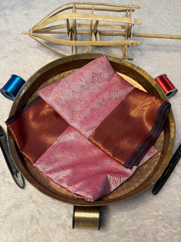 Eccentric zari weave Softsilk Banarasi Saree