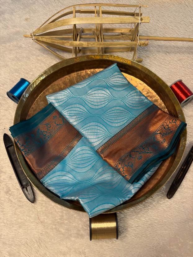 Eccentric zari weave Softsilk Banarasi Saree
