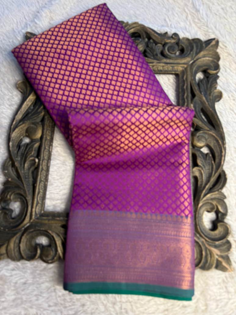 Eccentric zari weave Softsilk Banarasi Saree