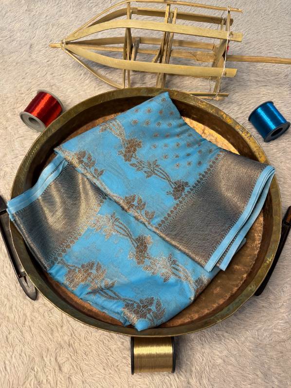 Premium Contemperory Weave Softsilk Banarasi Saree