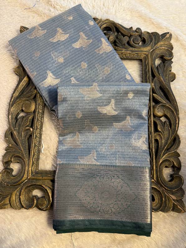 Eccentric zari weave Softsilk Banarasi Saree