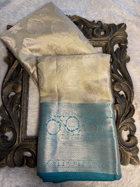 Eccentric zari weave Softsilk Banarasi Saree