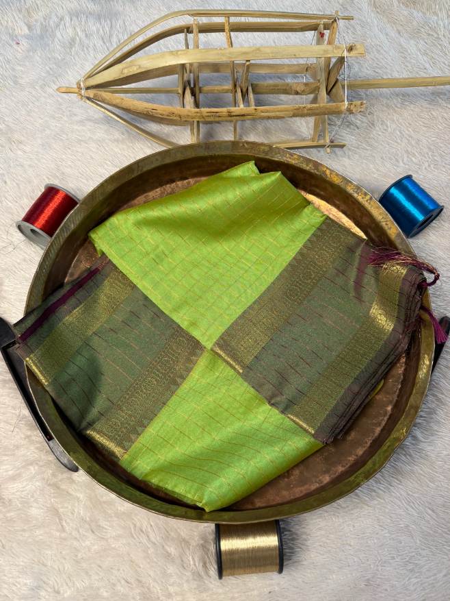 Eccentric zari weave Softsilk Banarasi Saree