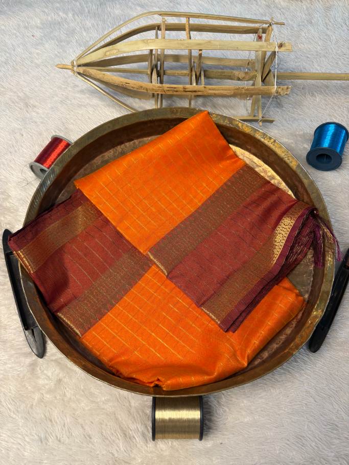 Premium Contemperory Weave Softsilk Banarasi Saree