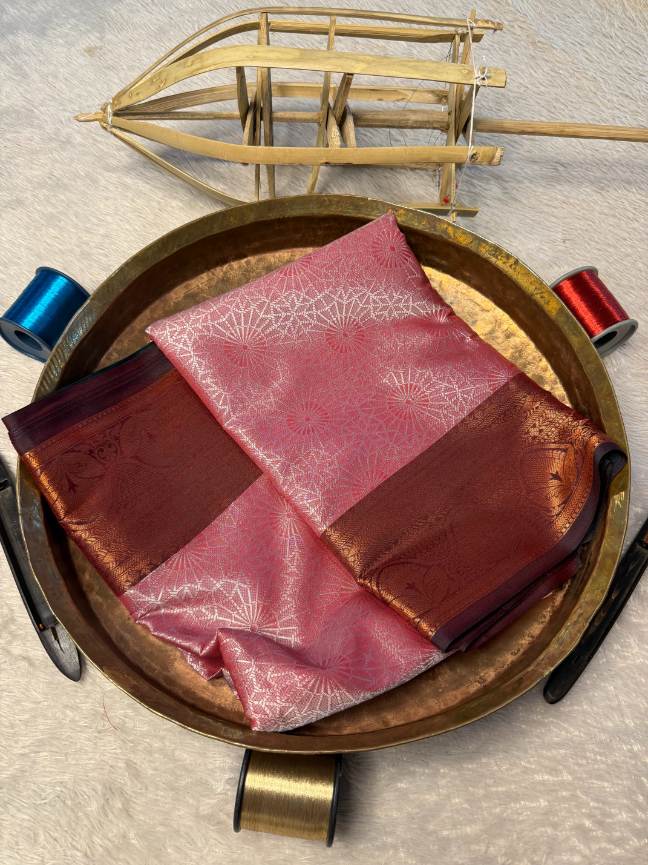 Eccentric zari weave Softsilk Banarasi Saree