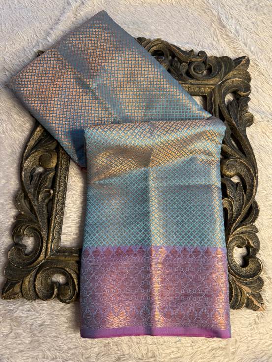 Eccentric zari weave Softsilk Banarasi Saree