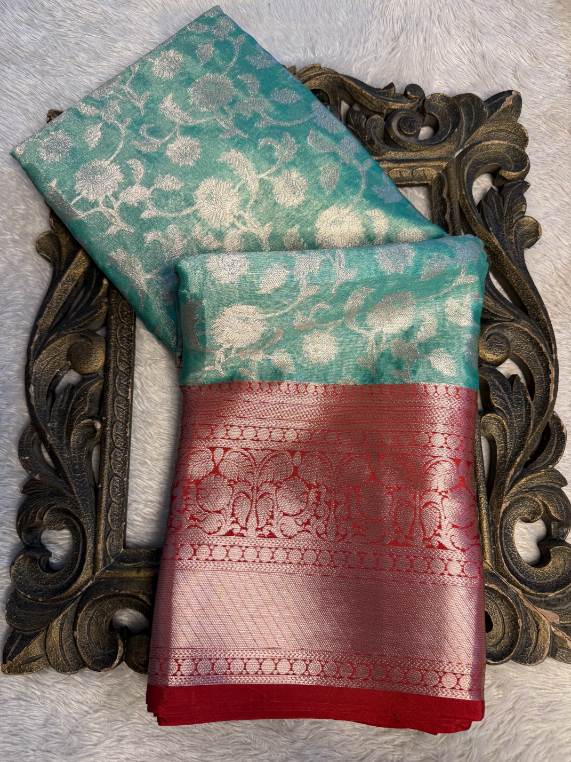 Eccentric zari weave Softsilk Banarasi Saree