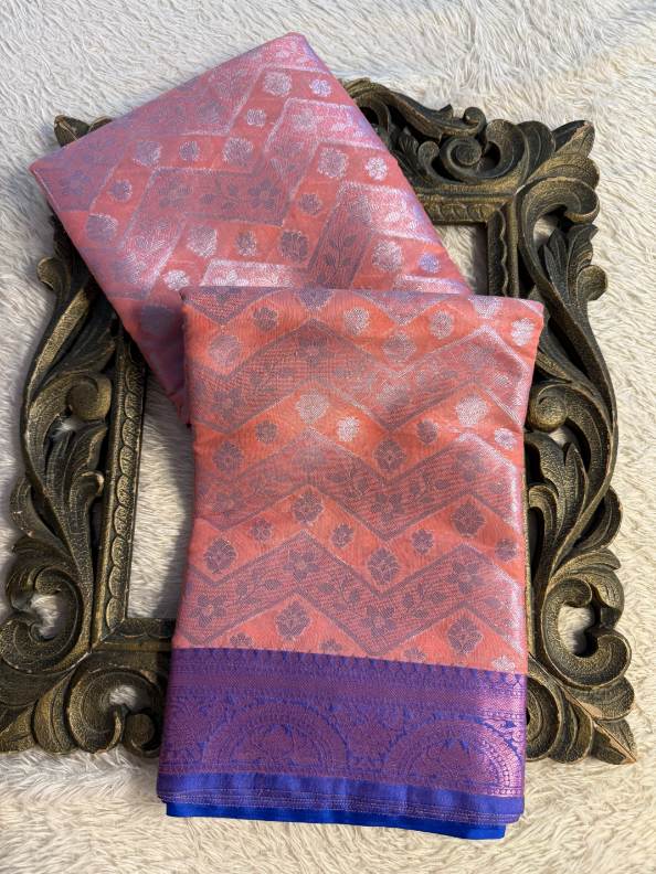 Latest Softsilk Exclusive Banarasi Saree