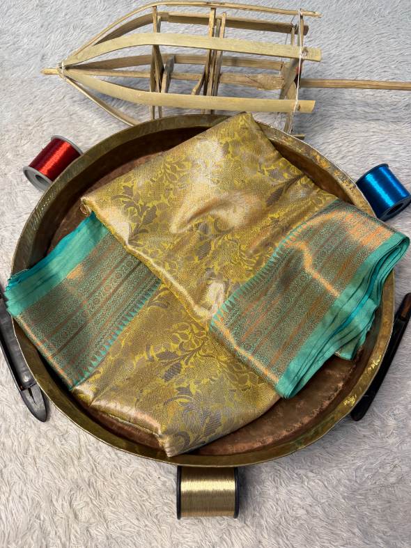 Eccentric zari weave Softsilk Banarasi Saree