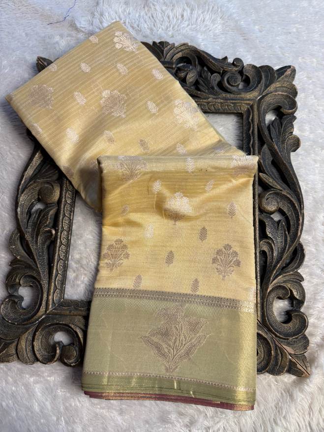Eccentric zari weave Softsilk Banarasi Saree