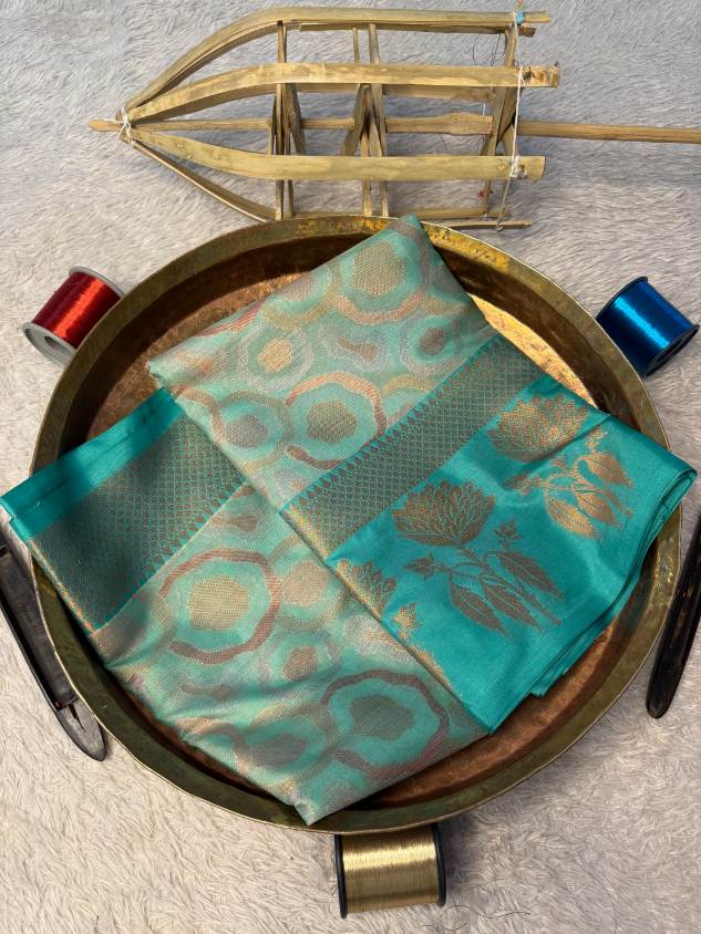 Eccentric zari weave Softsilk Banarasi Saree