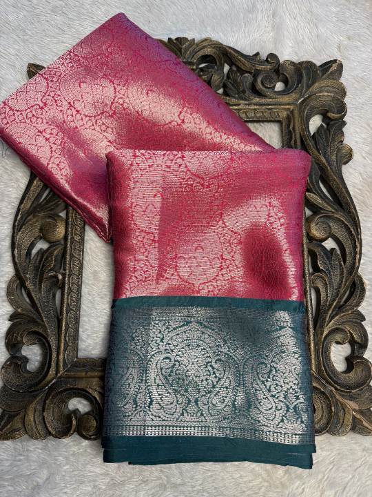 Premium Contemperory Weave Softsilk Banarasi Saree