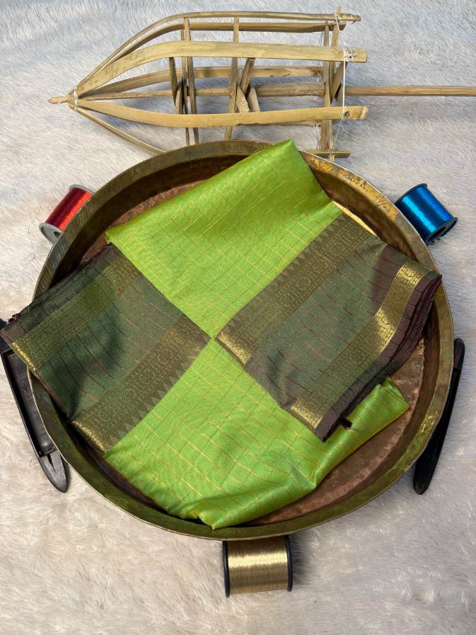 Eccentric zari weave Softsilk Banarasi Saree