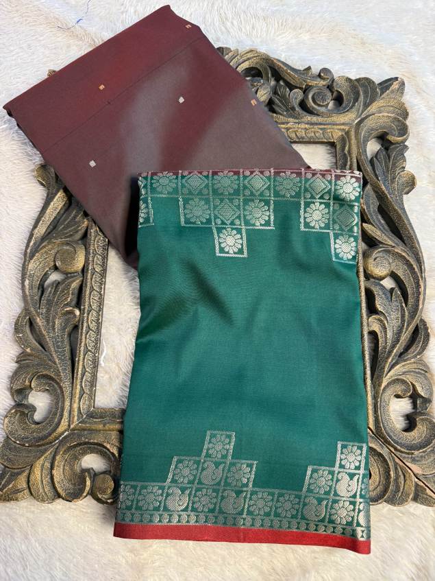 Eccentric zari weave Softsilk Banarasi Saree