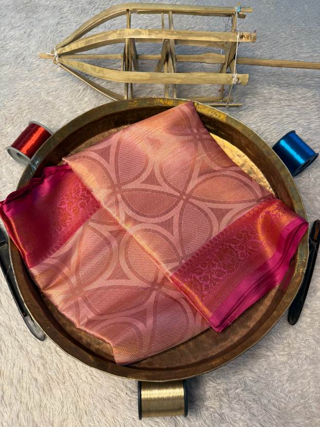 Eccentric zari weave Softsilk Banarasi Saree