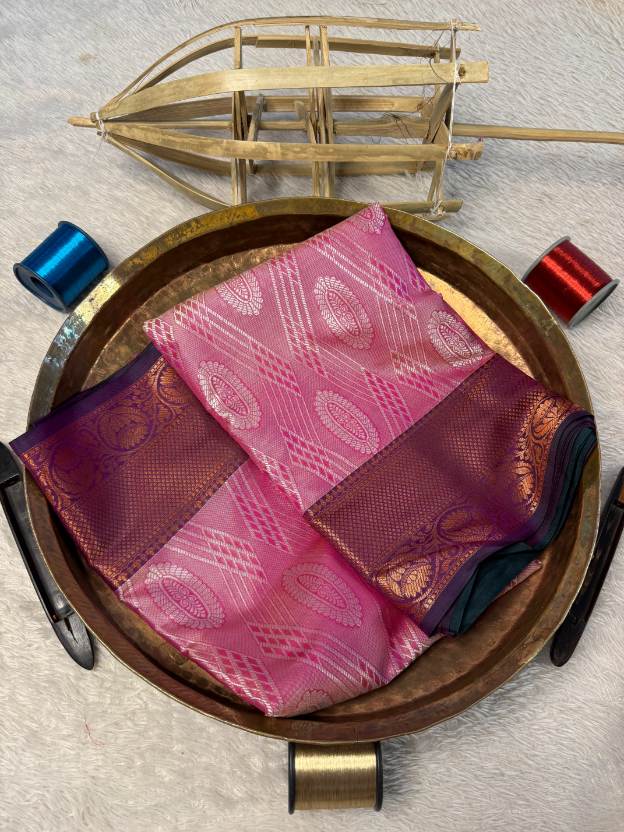 Eccentric zari weave Softsilk Banarasi Saree