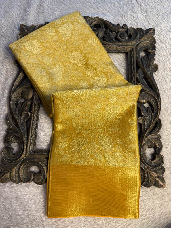 Eccentric zari weave Softsilk Banarasi Saree