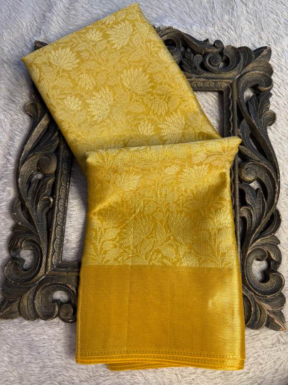 Eccentric zari weave Softsilk Banarasi Saree