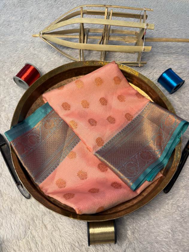 Eccentric zari weave Softsilk Banarasi Saree