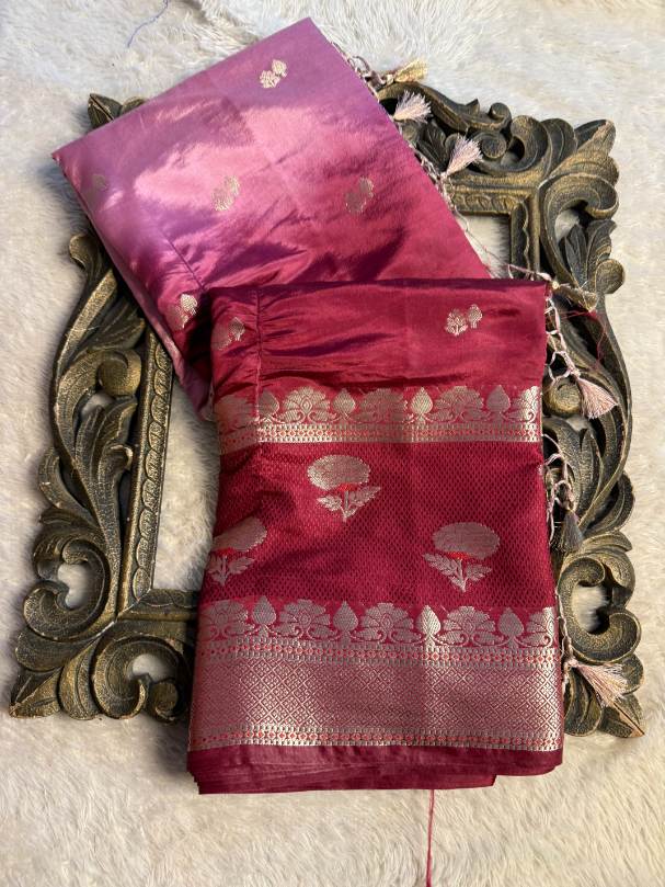 Premium Contemperory Weave Softsilk Banarasi Saree