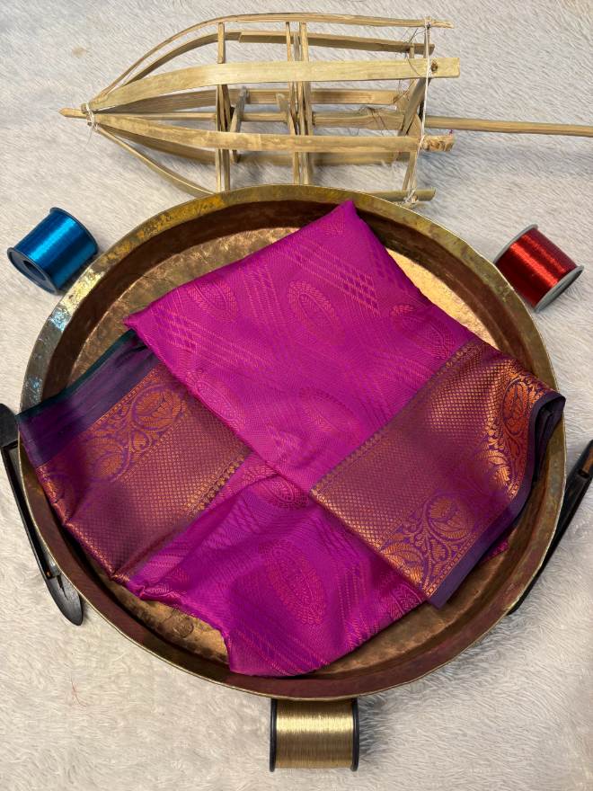 Eccentric zari weave Softsilk Banarasi Saree