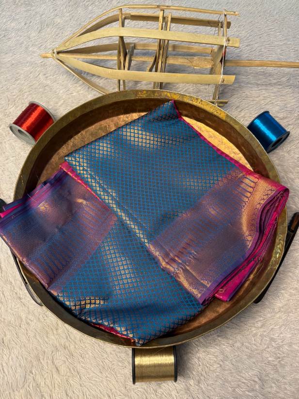 Eccentric zari weave Softsilk Banarasi Saree