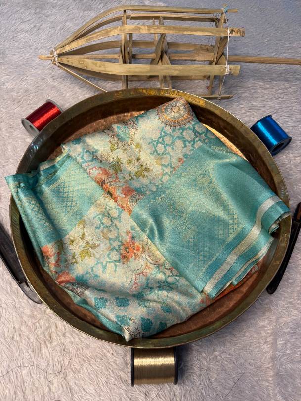 Premium Contemperory Weave Softsilk Banarasi Saree