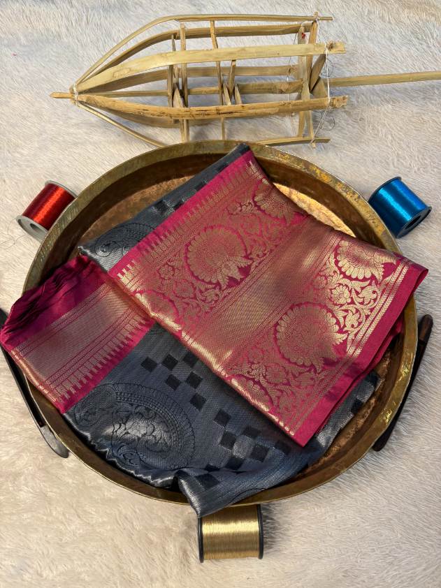 Premium Contemperory Weave Softsilk Banarasi Saree