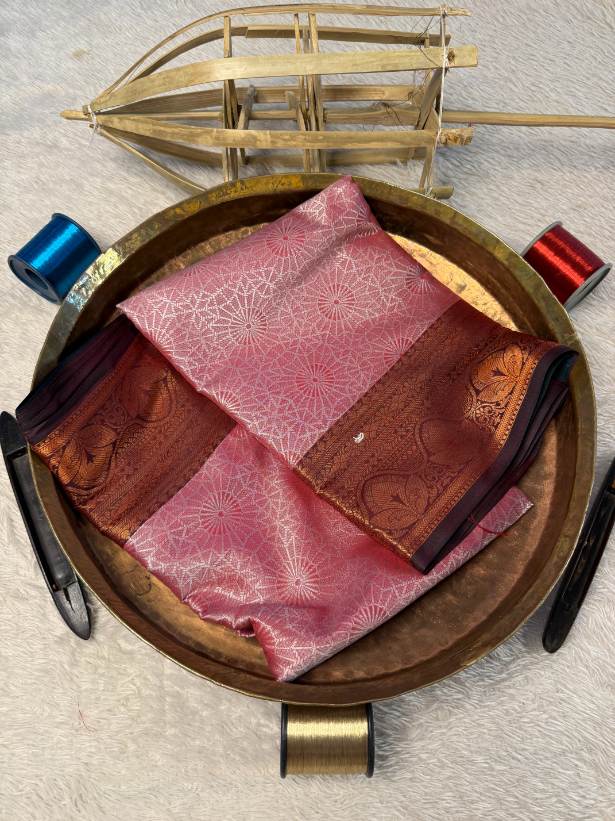 Eccentric zari weave Softsilk Banarasi Saree