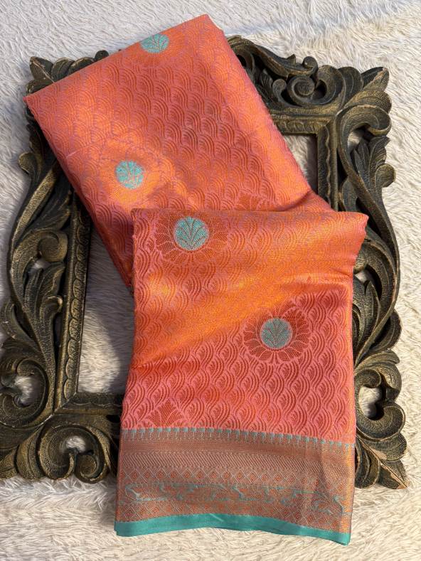 Eccentric zari weave Softsilk Banarasi Saree