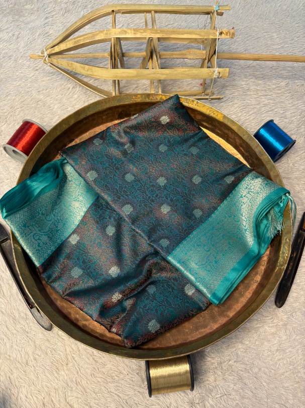 Eccentric zari weave Softsilk Banarasi Saree