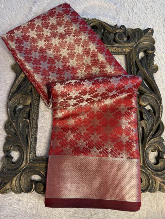 Premium Contemperory Weave Softsilk Banarasi Saree