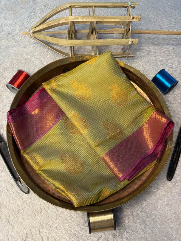 Eccentric zari weave Softsilk Banarasi Saree