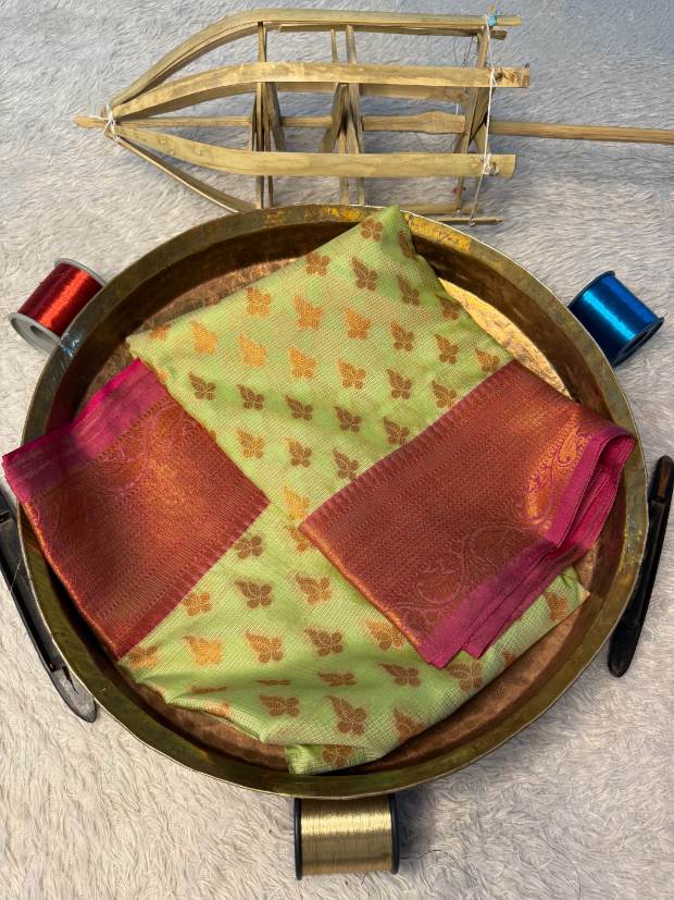 Eccentric zari weave Softsilk Banarasi Saree