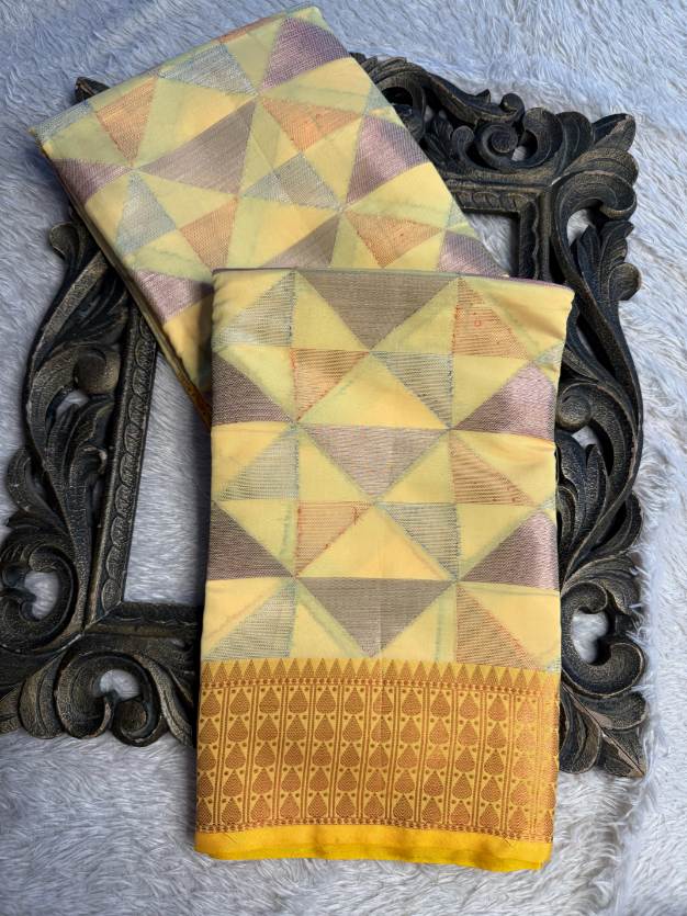 Eccentric zari weave Softsilk Banarasi Saree