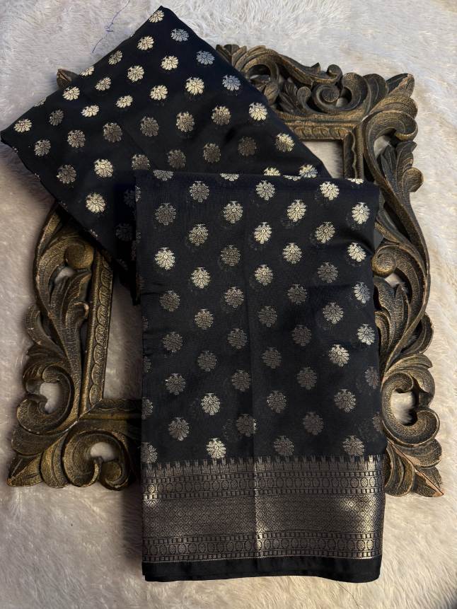 Eccentric zari weave Softsilk Banarasi Saree